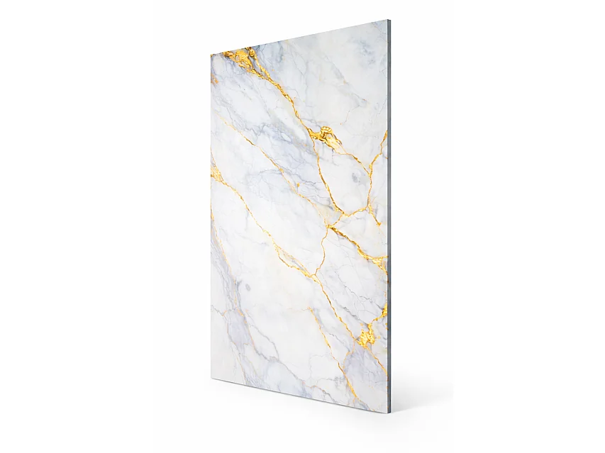 Panneau mural PVC effet marbre LUNA GOLD 122x260 cm - Protocole Home