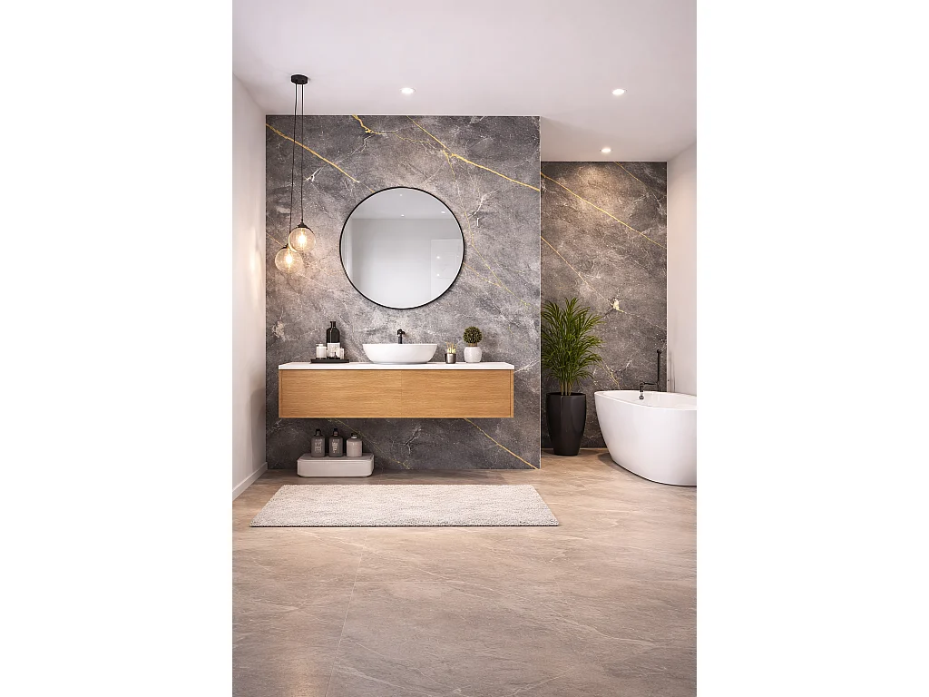 Panneaux muraux effet marbre Protocole Home - revêtement mural hydrofuge