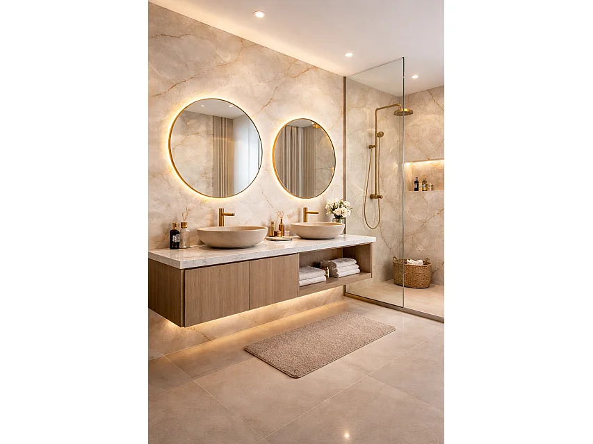 Panneaux muraux effet marbre Protocole Home - revêtement mural hydrofuge