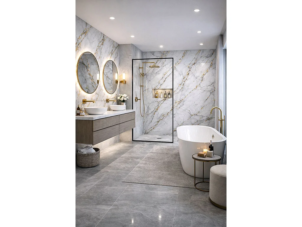Panneau mural effet marbre Protocole Home 122x260 cm 3 mm