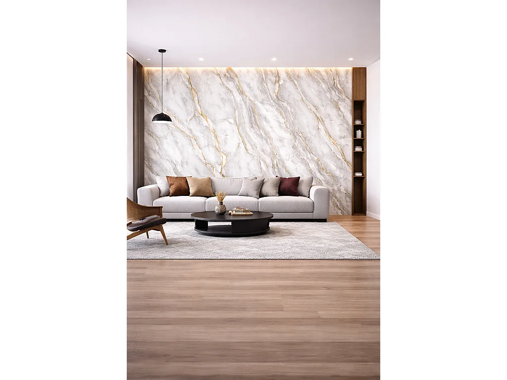 Panneau mural effet marbre Protocole Home 122x260 cm 3 mm
