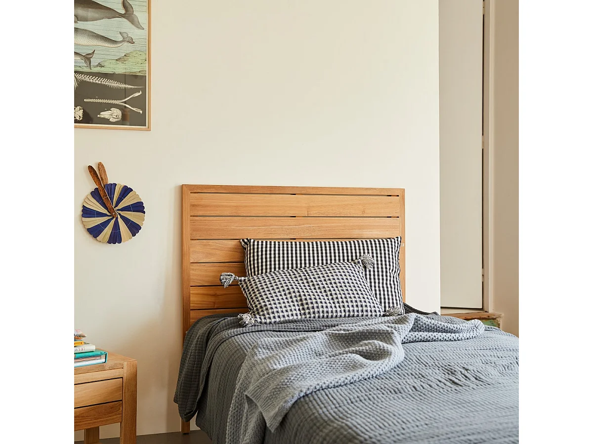 Minimalys - Children’s solid teak headboard, 95 cm