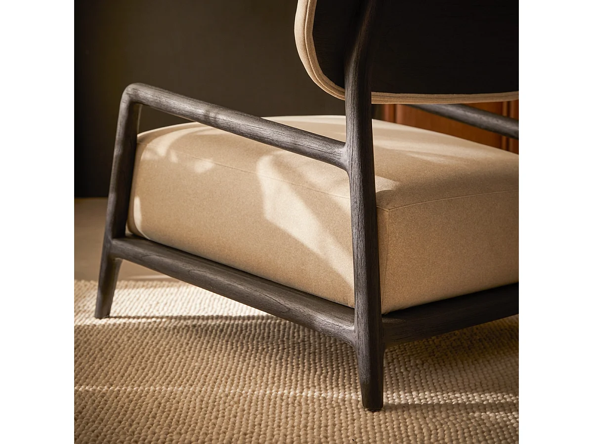 Poltrona in mindi black Romane