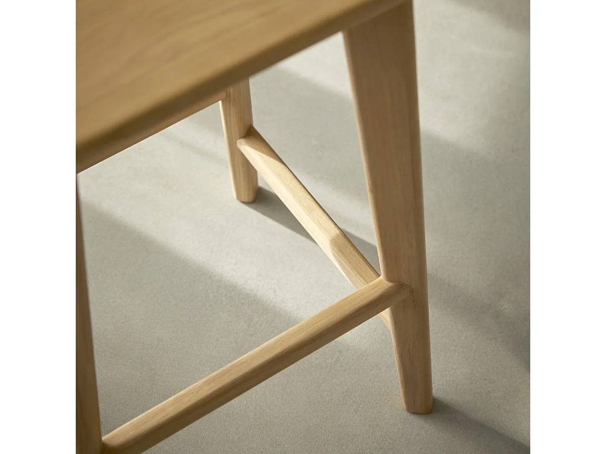 Tabouret de bar en chêne massif Abel
