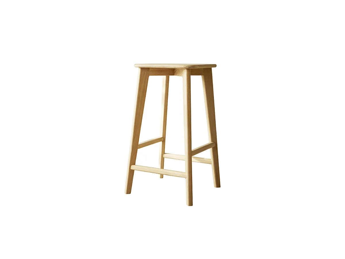 Tabouret de bar en chêne massif Abel