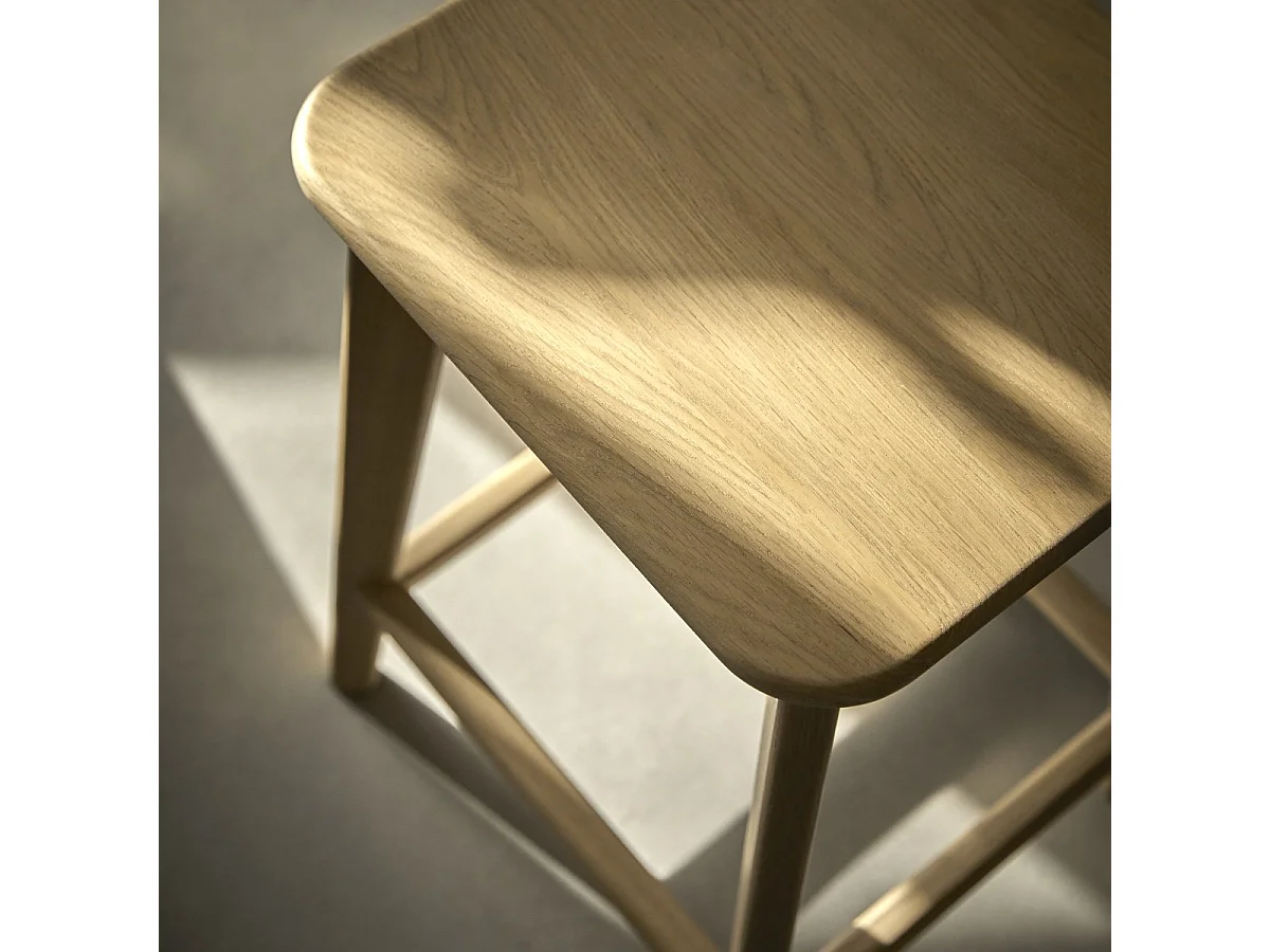 Barhocker Abel aus massiver Eiche