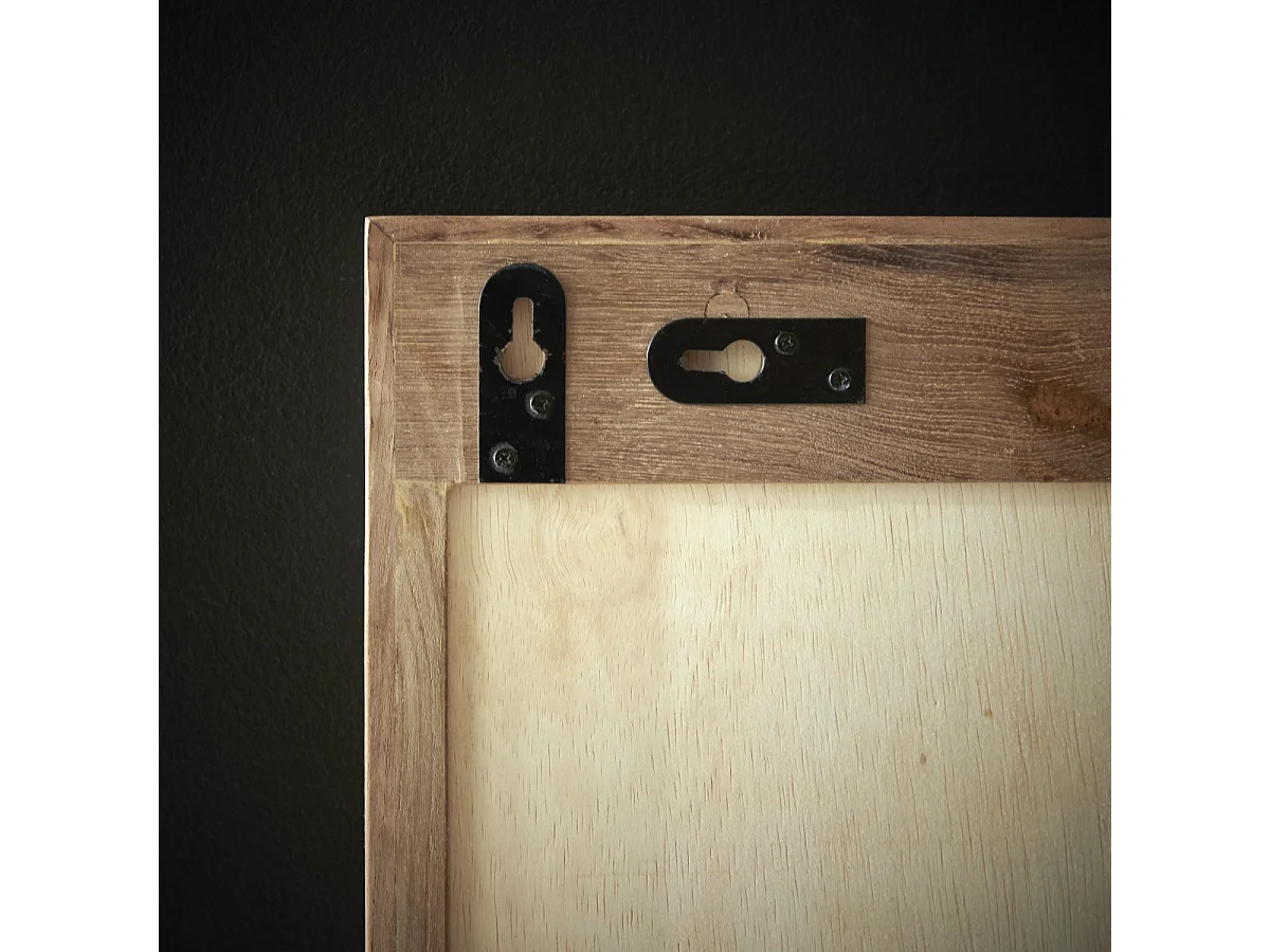 Specchio in teak riciclato 80 x 40 cm - Paco