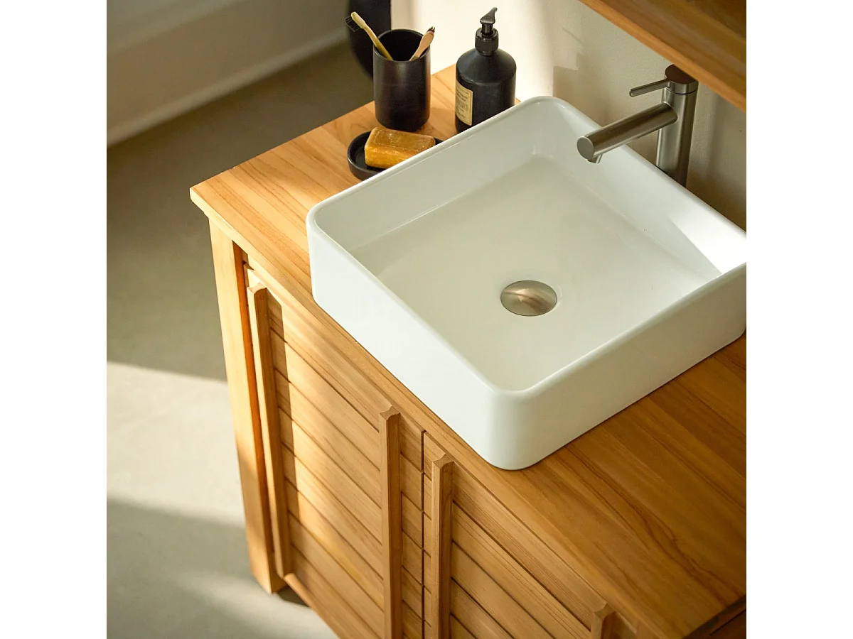 Thaïs - Lavabo quadrato in ceramica