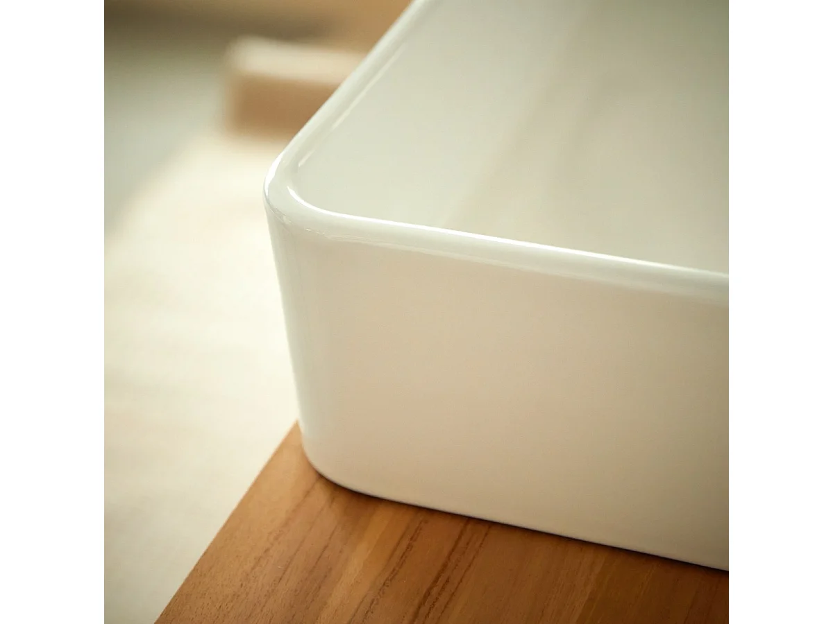 Thaïs - Lavabo quadrato in ceramica