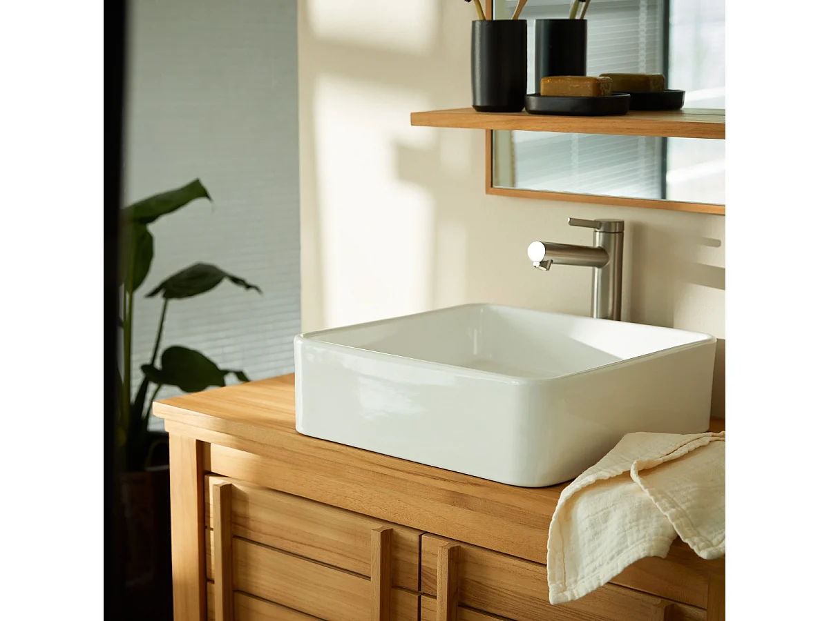 Thaïs - Lavabo quadrato in ceramica