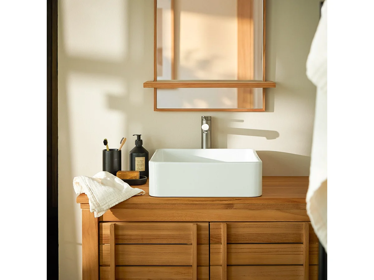 Thaïs - Lavabo quadrato in ceramica