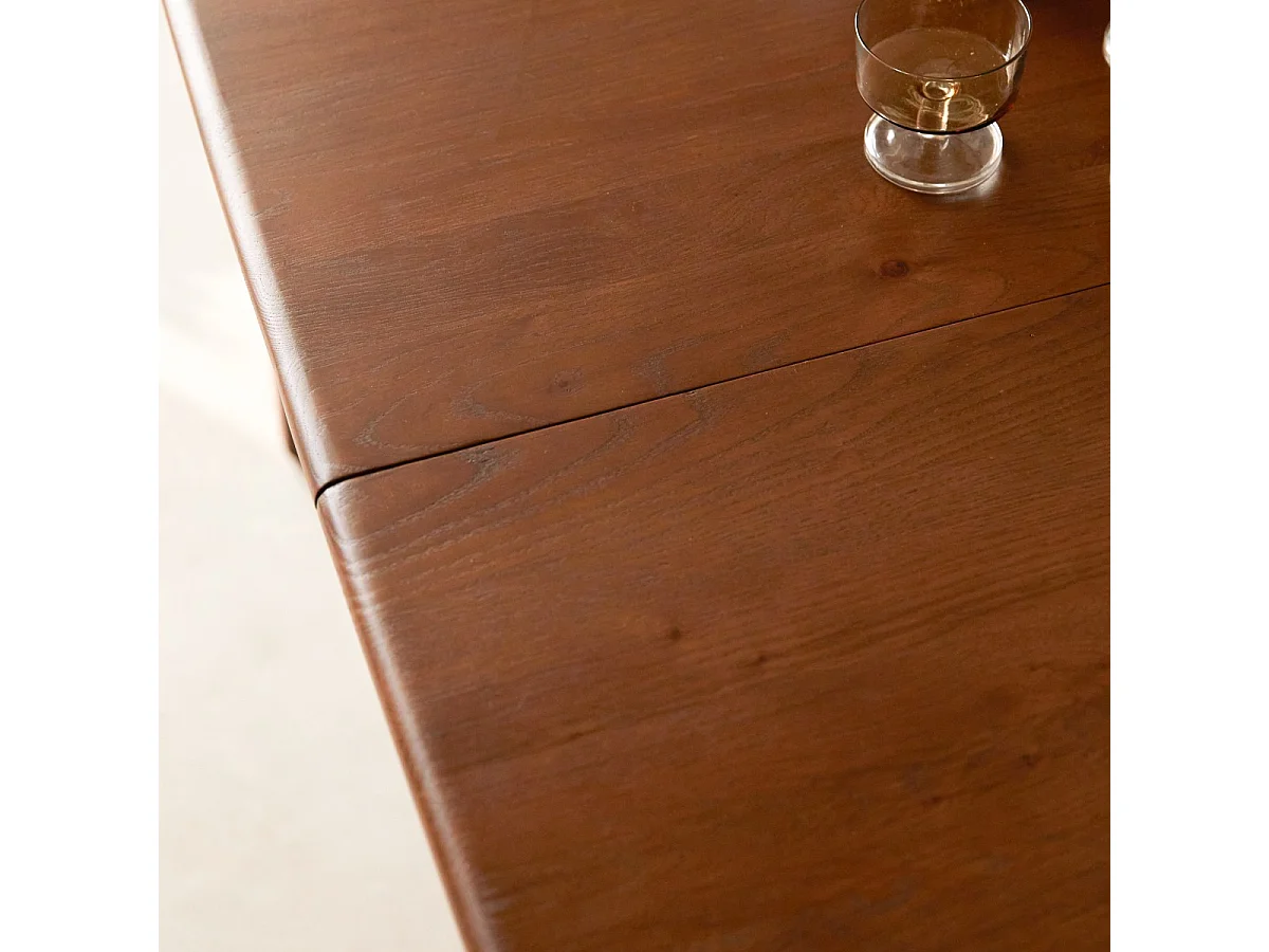 Tavolo allungabile in rovere massello brown 6-12 persone Clara