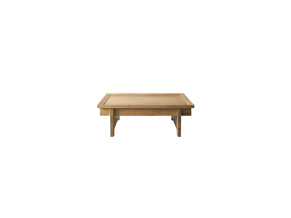 Quadratischer Couchtisch aus massiver Eiche Miu