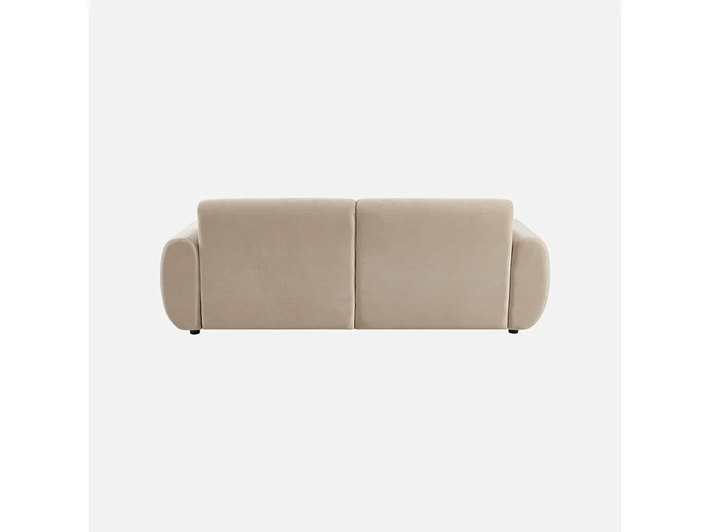 Sofá de tela, 3 plazas beige