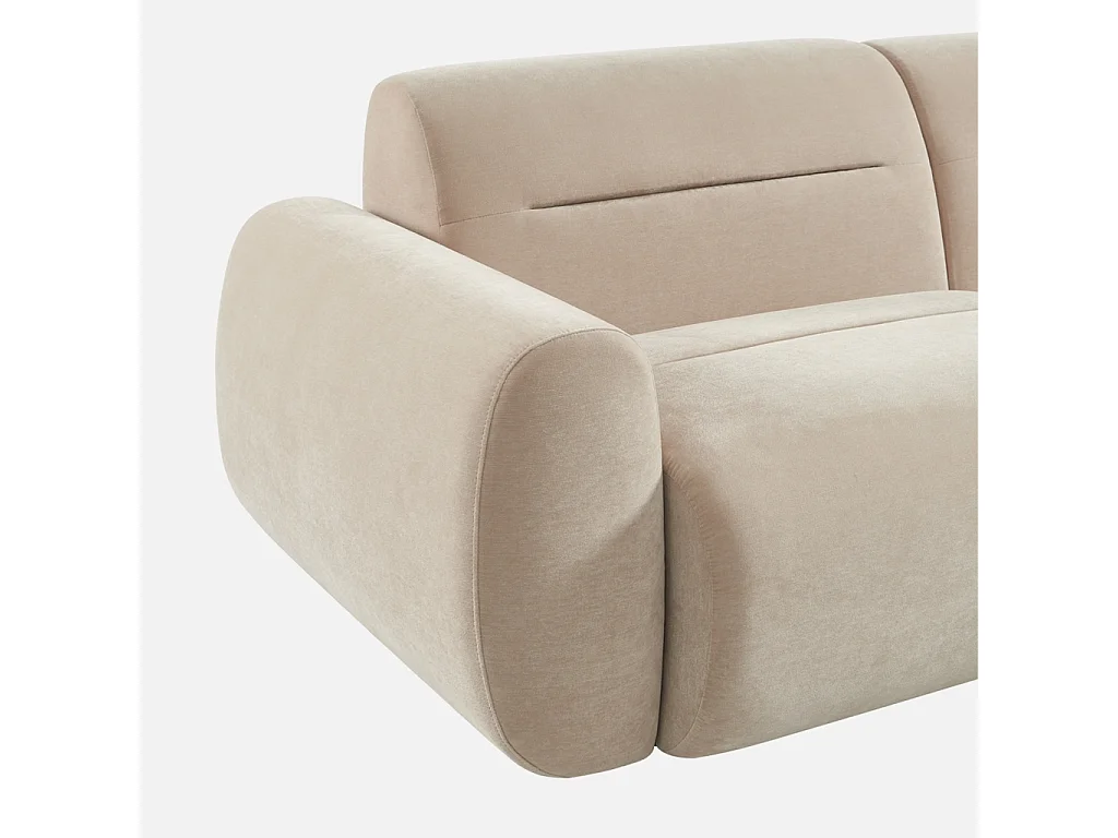 Divano in tessuto, 3 posti, beige