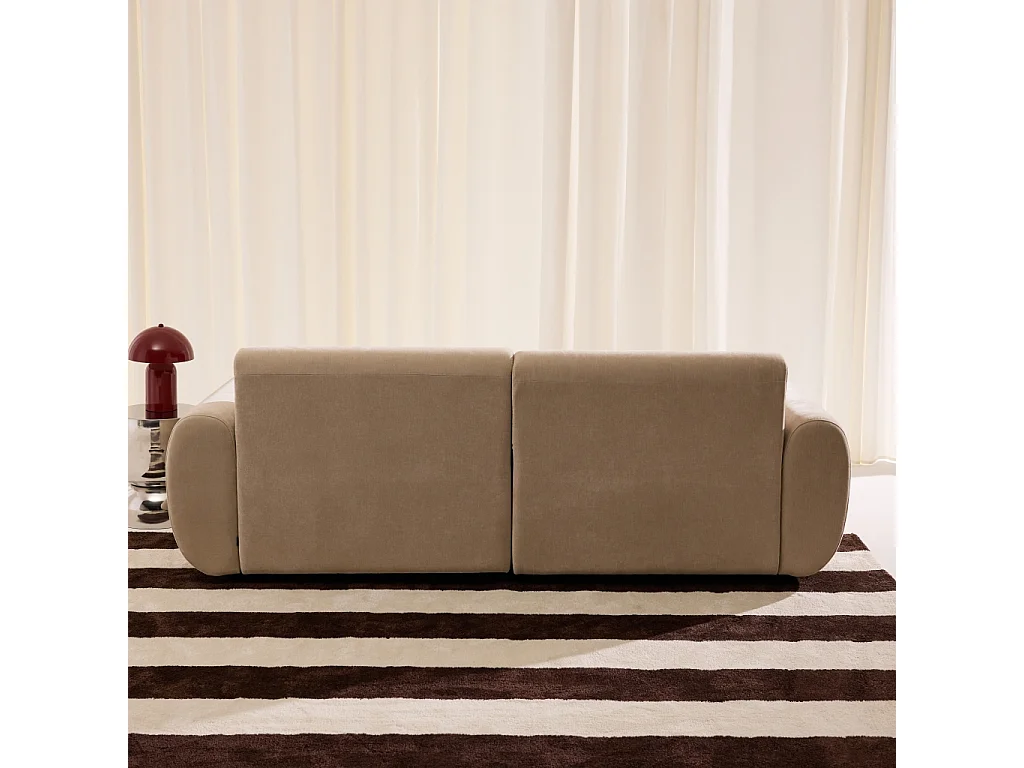 Divano in tessuto, 3 posti, beige
