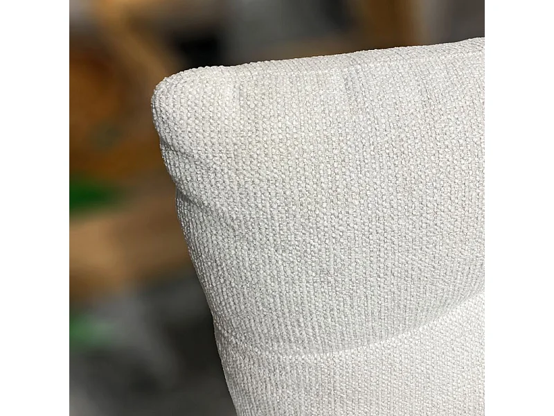 Méridienne modulable 1pl tissu blanc cassé dossier réglable – PAROV