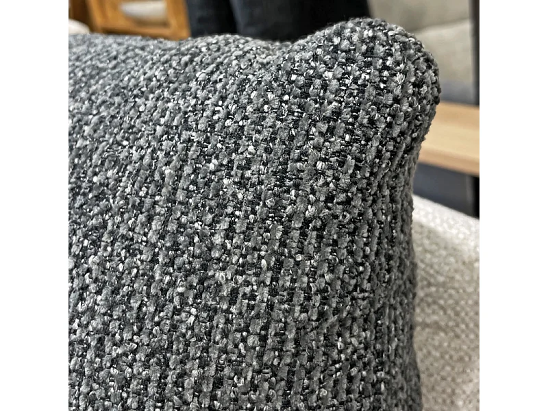 Méridienne modulable 1pl tissu gris et blanc dossier réglable – PAROV