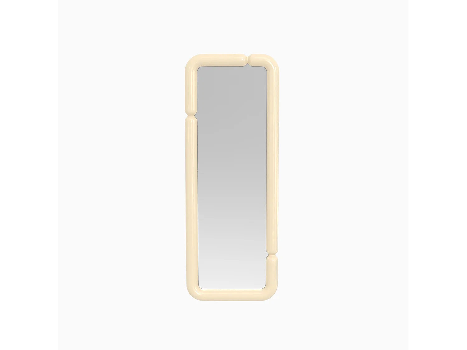 Miroir rectangulaire laqué blanc 160 x 60 cm - Silk