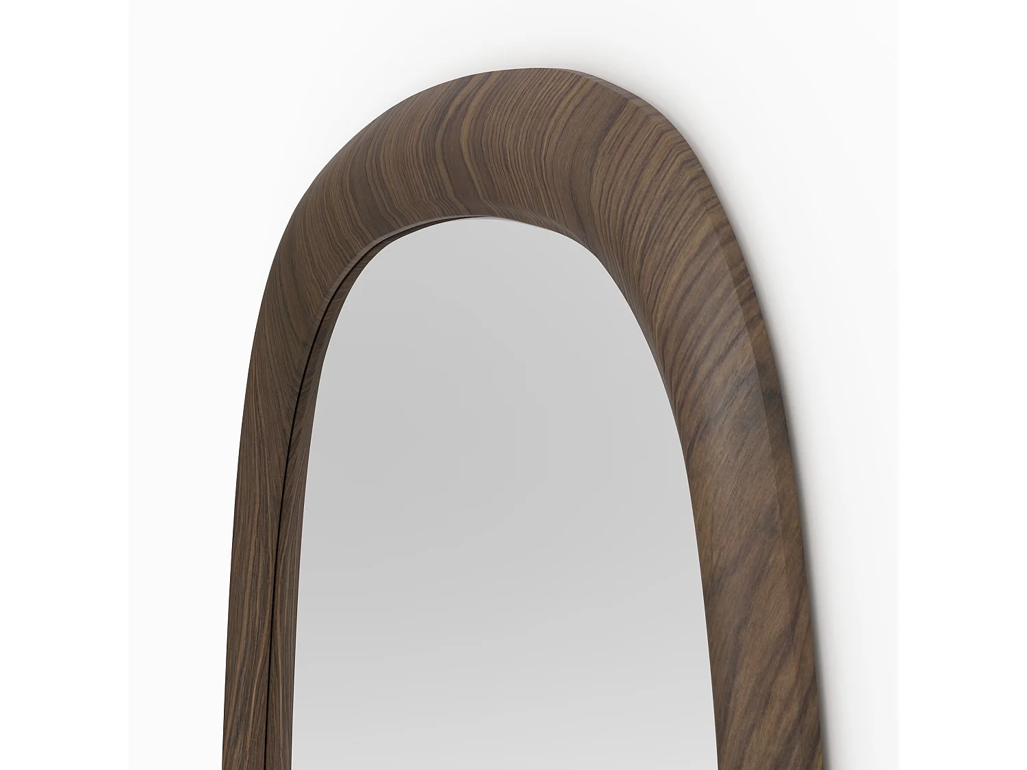 Miroir carré en placage noyer, 120 x 120 cm - Yoko