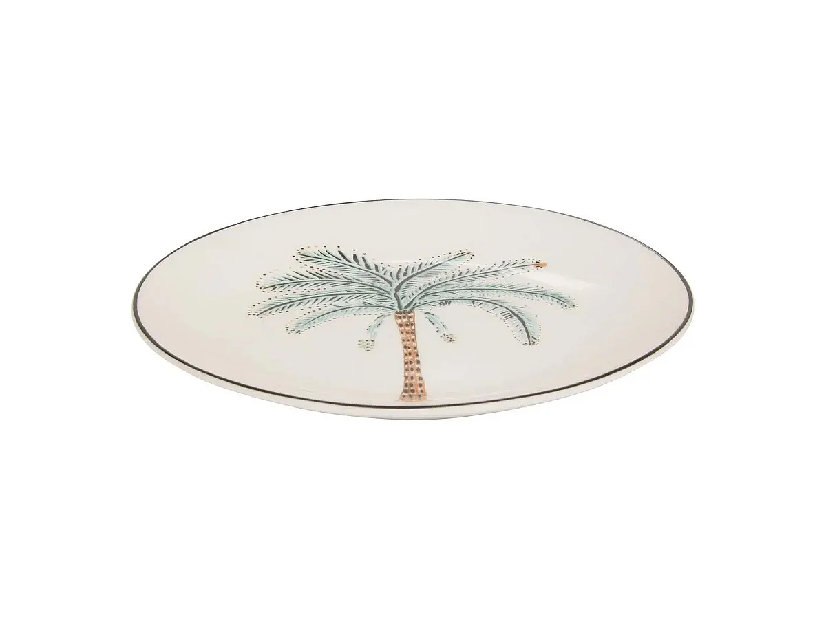 Lot de 6 Assiettes à Dessert "The Palm Resort" 19cm Multicolore
