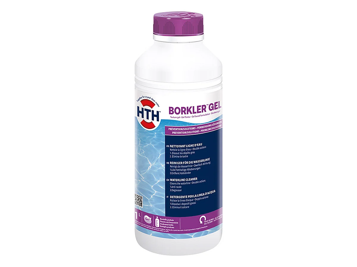 Nettoyant ligne d'eau Borkler gel 1 L - HTH