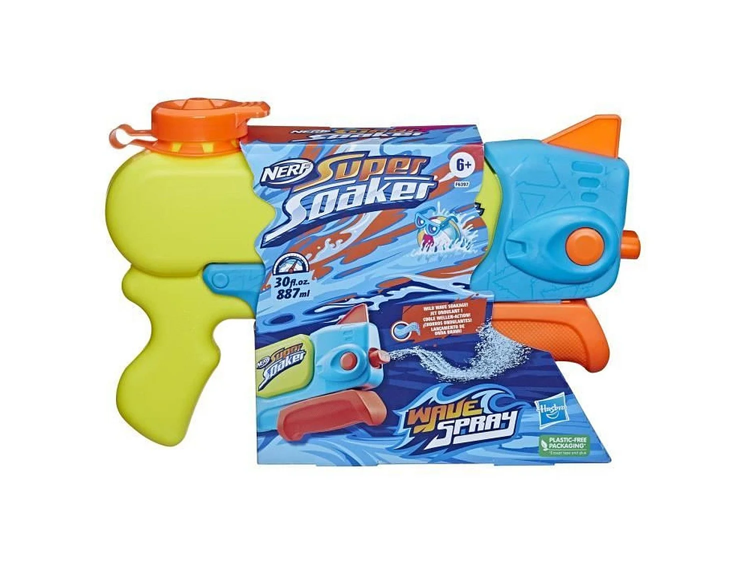 Pistolet à eau à buse rotative (jets ondulés) Super Soaker Wave Spray