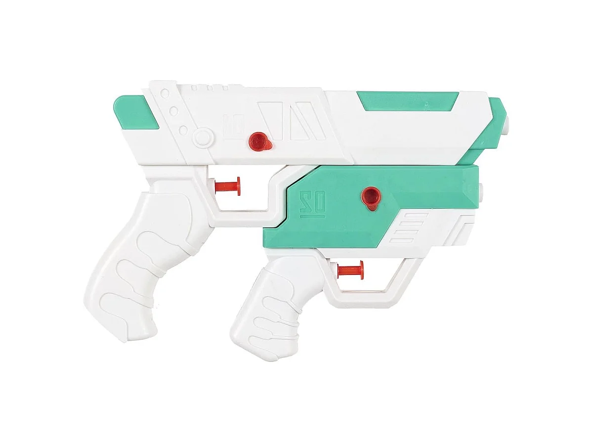 Pistolet à eau détachable 2 en 1 vert et blanc à piles