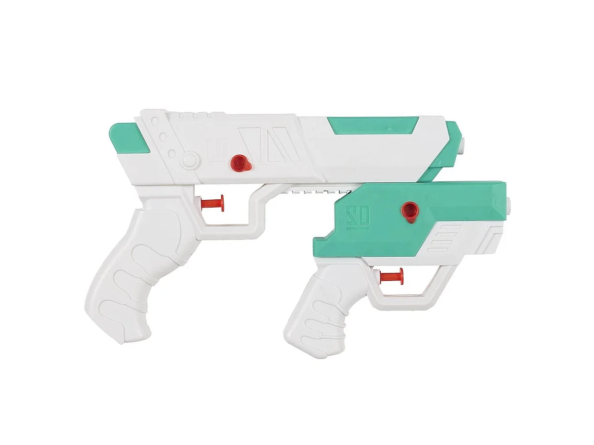 Pistolet à eau détachable 2 en 1 vert et blanc à piles