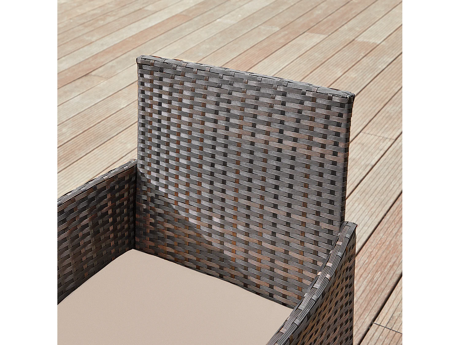 Tuinmeubelset bruin taupe