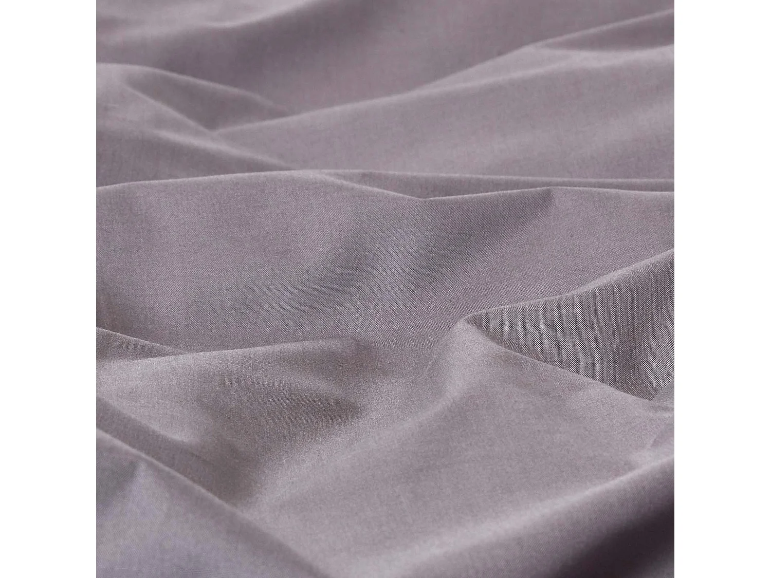 Parure de lit 100% coton égyptien 200 fils gris foncé, 240x220cm - HOMESCAPES