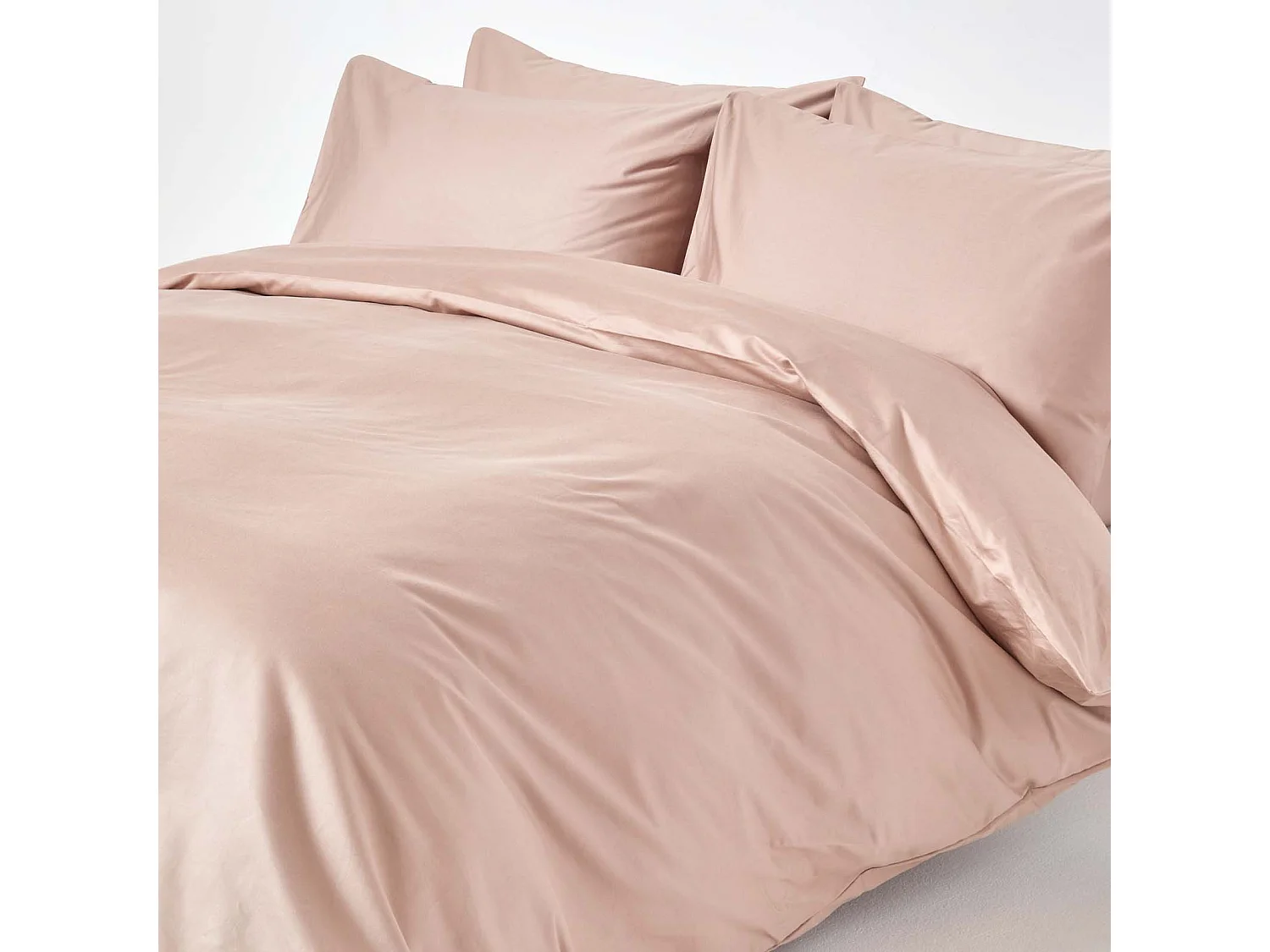 Homescapes Mink Beige Egyptian Cotton Duvet Cover with Pillowcases 1000 TC, Double