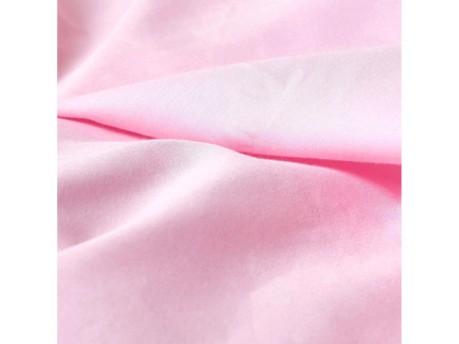 Parure de lit 100% coton égyptien 200 fils rose, 200x200cm - HOMESCAPES