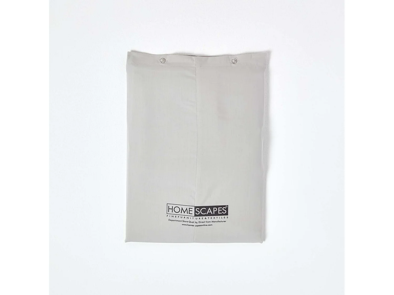 Homescapes Silver Grey Egyptian Cotton Duvet Cover with Pillowcases 200 TC, Double