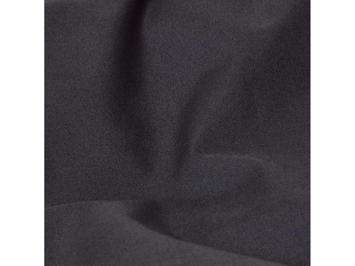 Parure de lit 100% coton égyptien 200 fils noir, 135x200cm - HOMESCAPES