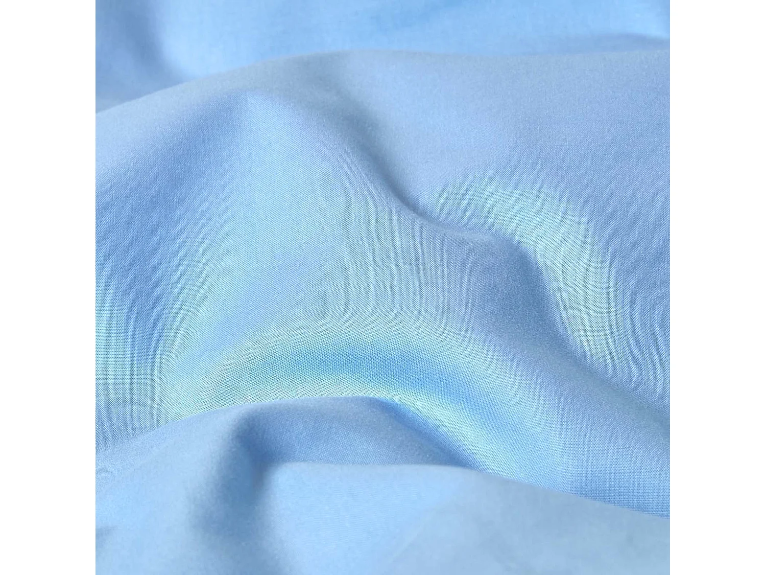 Parure de lit 100% coton égyptien 200 fils bleu, 230x220cm - HOMESCAPES