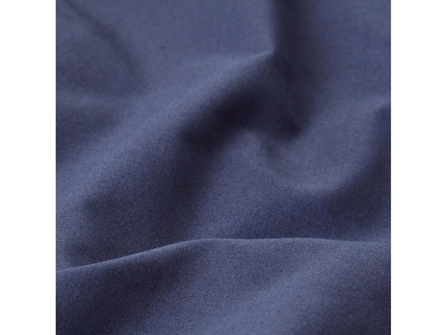 Parure de lit 100% coton égyptien 200 fils bleu marine, 200x200cm - HOMESCAPES