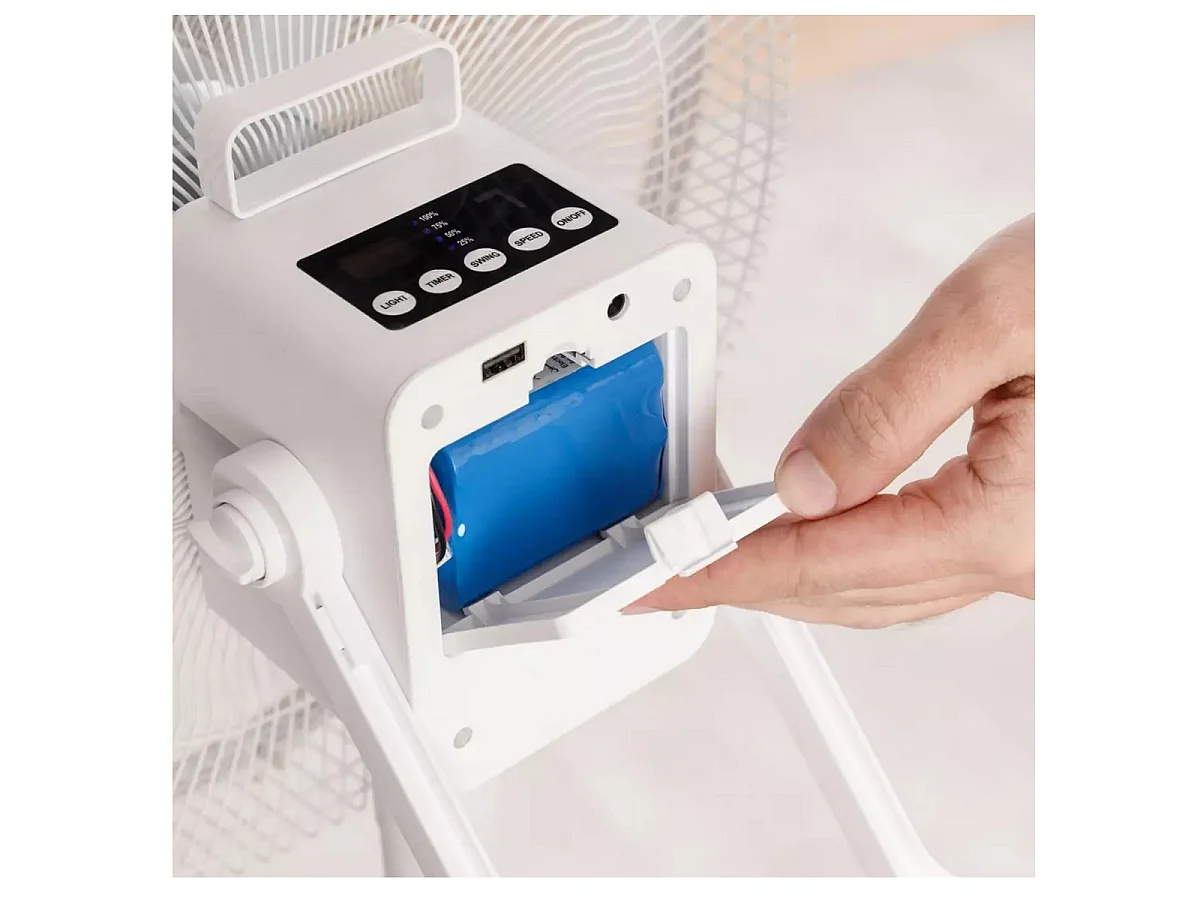 Taurus Ventilateur sur pied 40cm 35w 5 vitesses blanc - BOREAL16CRGO