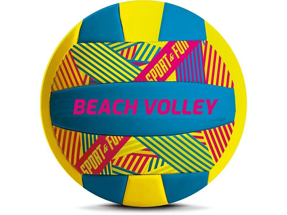 Ballon de beach-volley SPORT AND FUN Splash T5 - Taille T5, Jaune
