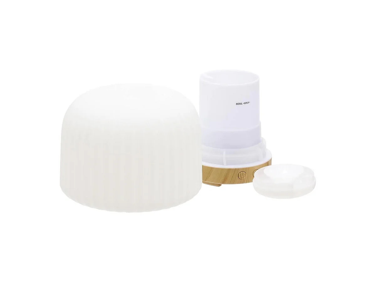 Diffuseur Huile Essentielle & 4 Huiles "Marta" 14cm Blanc