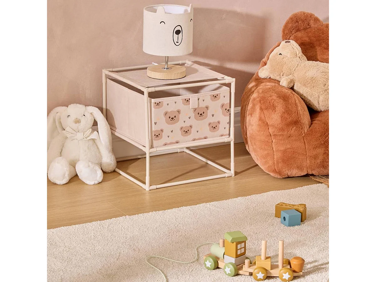 Table de Chevet Enfant "Orso" 31cm Beige