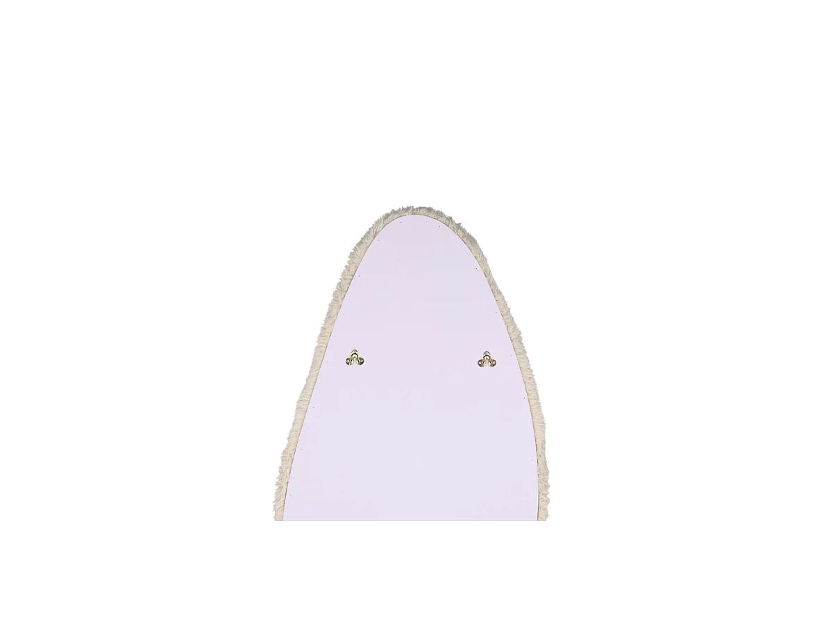Miroir Imitation Fourrure "Mirza" 193cm Beige