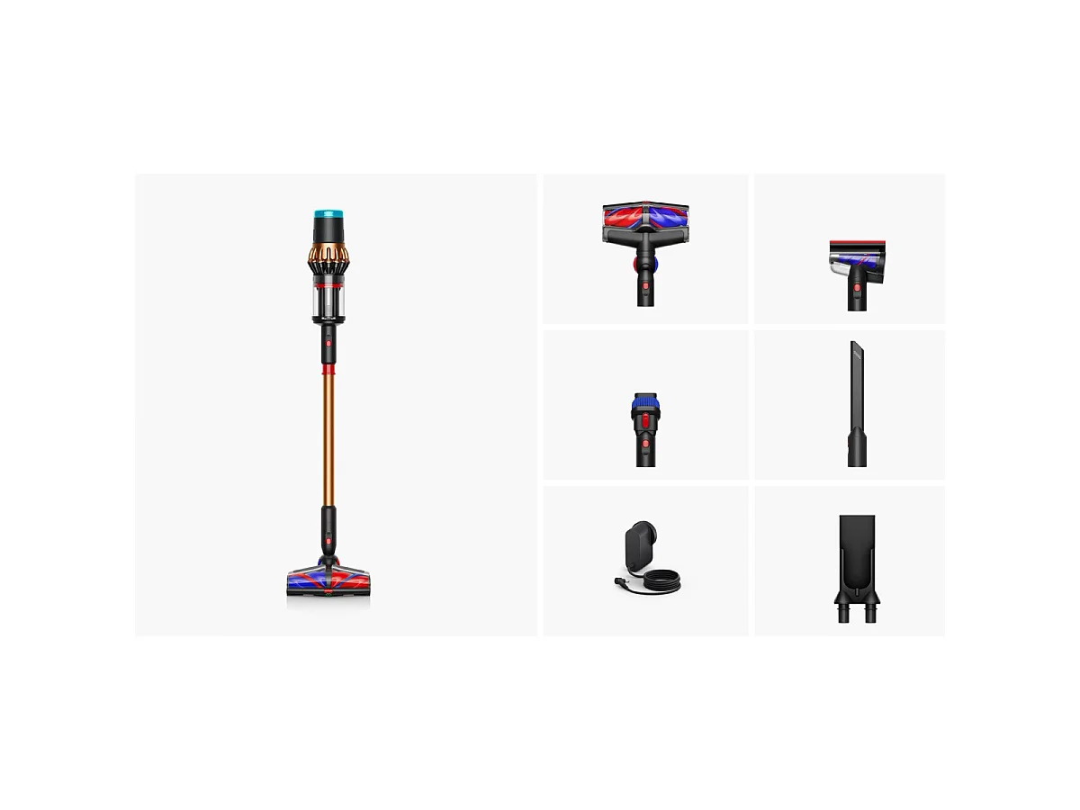 Dyson V16 Piston Animal Akku-Staubsauger 2-in-1 HEPA-Filter Beutellos 900W Schwarz, Kupfer