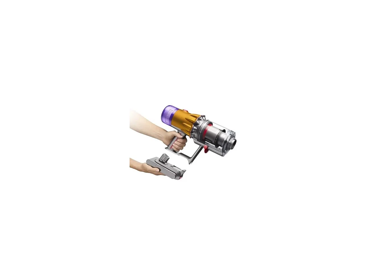 Dyson V12 Detect Slim Absolute kabelloser Staubsauger - Nickel Gelb beutellos 29,4V