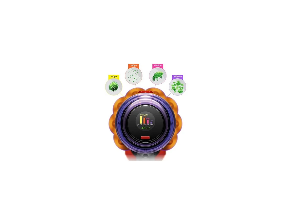 Dyson V12 Detect Slim Absolute kabelloser Staubsauger - Nickel Gelb beutellos 29,4V