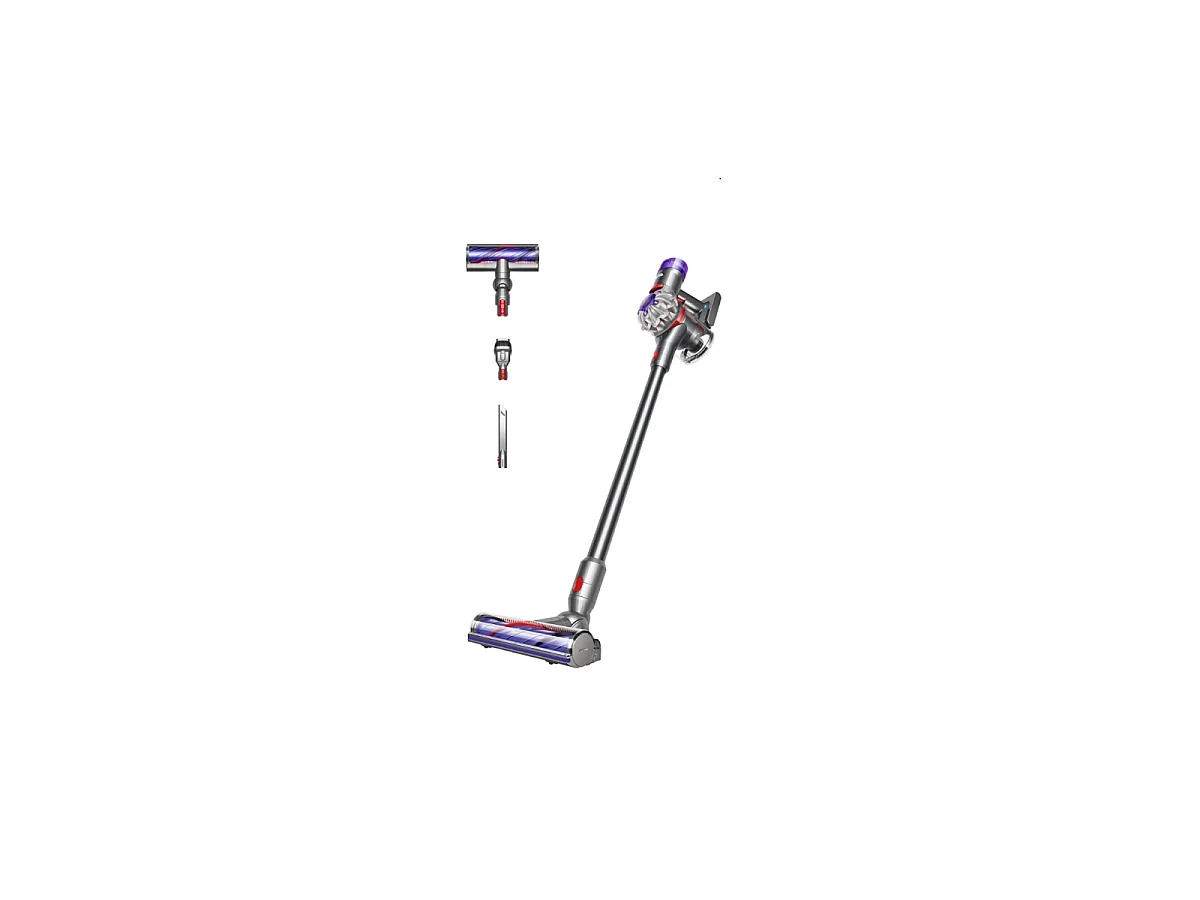 Dyson V8 Advanced Kabelloser Staubsauger - Nickel Silber, 21,6V, 130 AW, 40 min Laufzeit