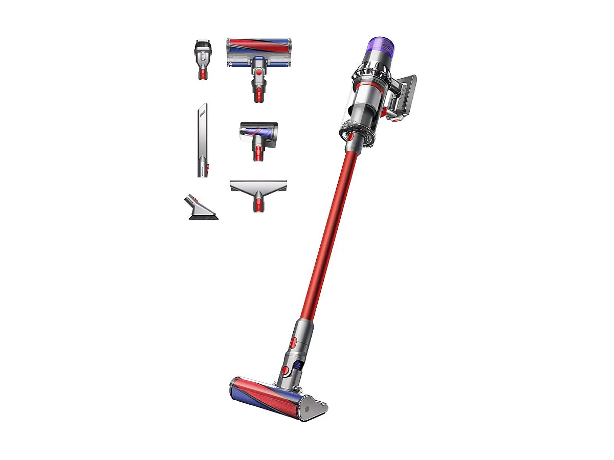 Dyson V11 Fluffy 2-in-1 kabelloser Staubsauger Nickel Rot Lithium Batterie Zyklonfiltration