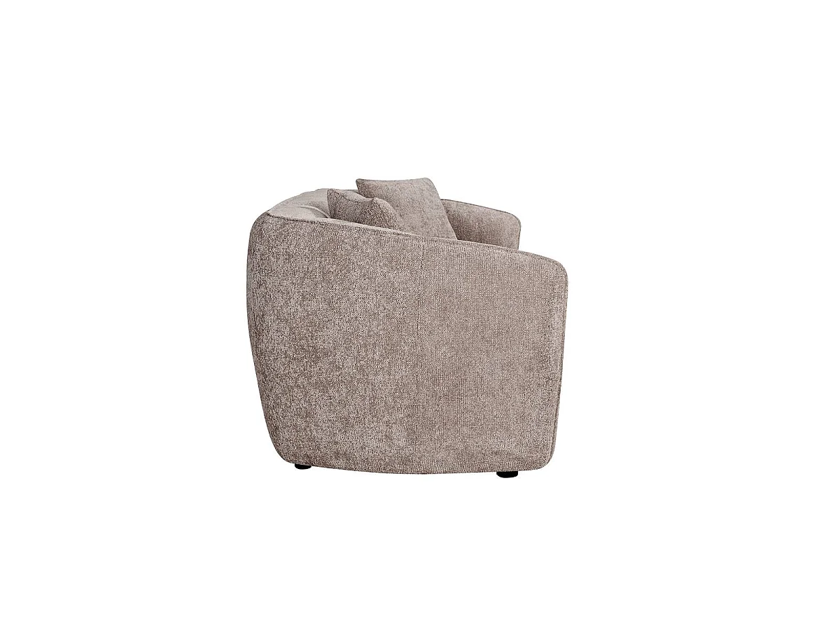 Canapé 3 places en tissu taupe