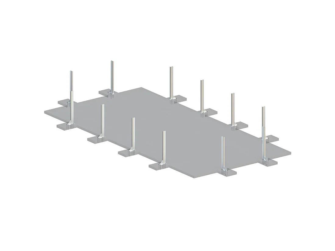Piscina in legno AQUA 10.2 x 5.2 – H.1.45 m con spiaggia, grigio, con supporti fissati al calcestruzzo - BAS7310OSPL2+PLA310 - ALTANKA