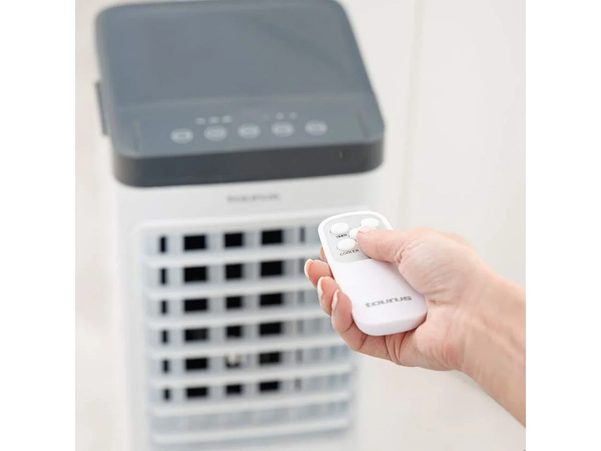Taurus Snowfield 5 5L Refroidisseur d'Air Évaporatif 3 Vitesses Blanc Humidificateur Portable & Packs de Glace
